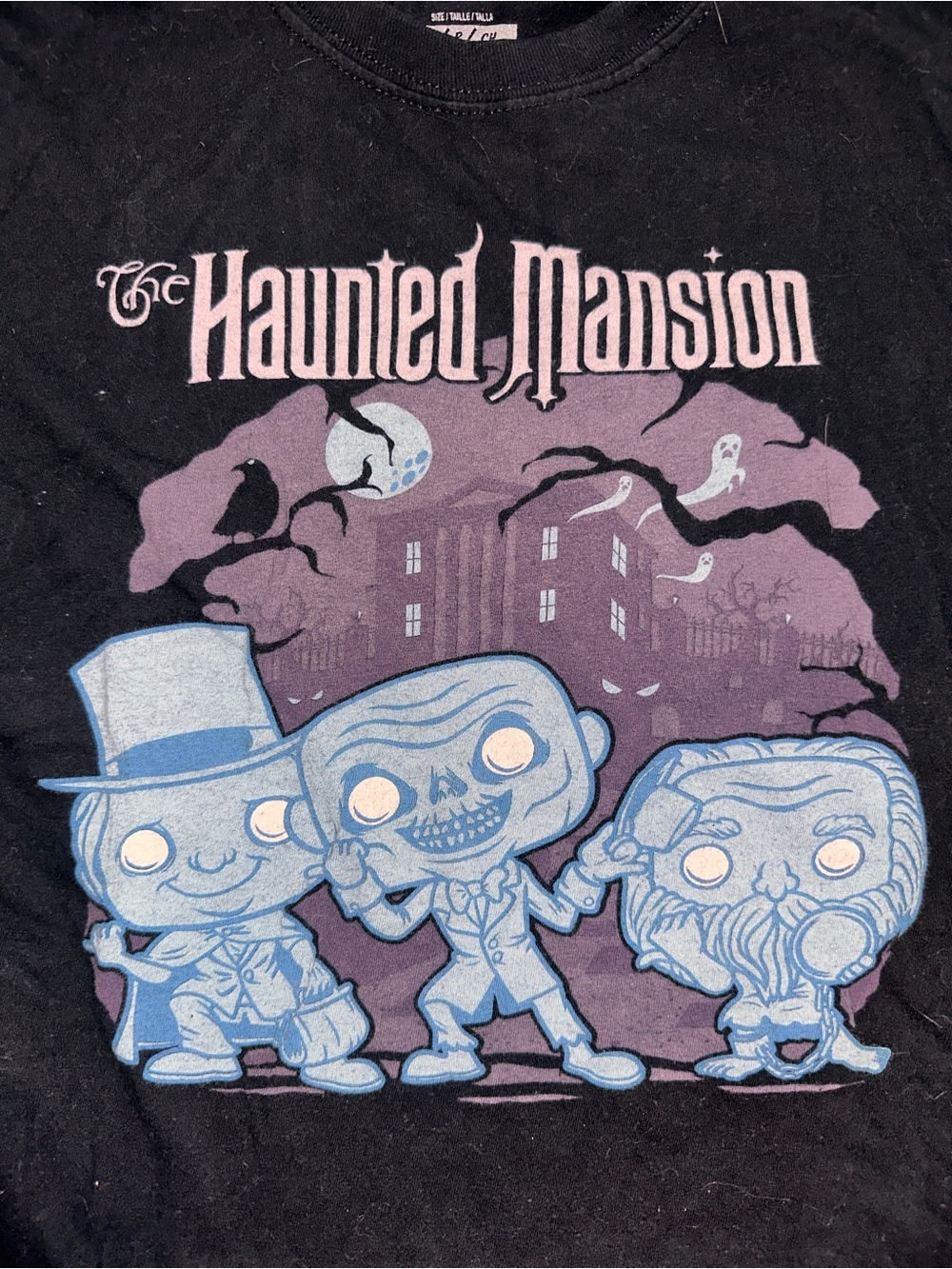 Men’s Small Funko Pop! Tees Disney The Haunted Mansion Shirt